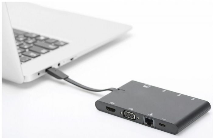 Док-станція DIGITUS Travel USB-C, 9 Port