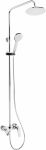 Душова система Deante Coriander зі змішувачем для ванни, душ - 3 функц., кріпл. - на стійці, хром