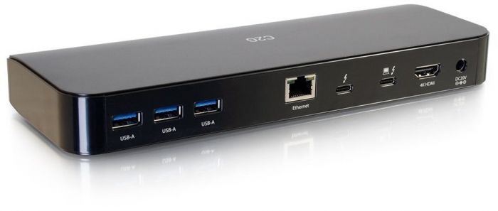 Док станція C2G USB-C Thunderbolt 3 HDMI, Ethernet, USB, SD, mini jack, Power Delivery до 60W