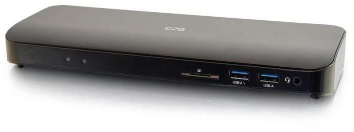 Док станція C2G USB-C Thunderbolt 3 HDMI, Ethernet, USB, SD, mini jack, Power Delivery до 60W