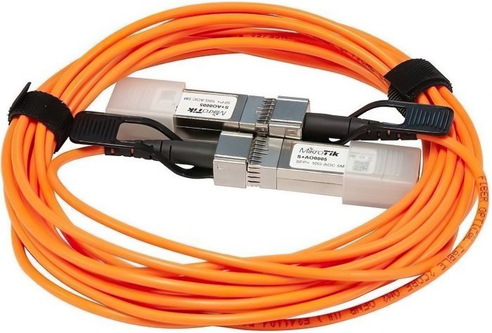 Кабель MikroTik S+AO0005 SFP+, активний, оптичний, 5м