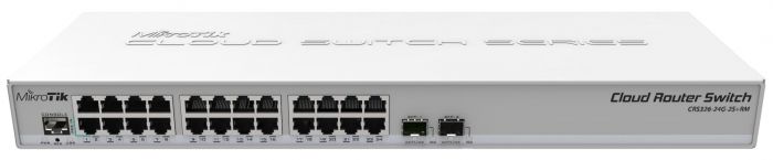 Комутатор MikroTik Cloud Router Switch CRS326-24G-2S+RM