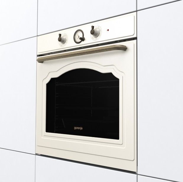 Духовка Gorenje BOS67371CLI/ 77 л/ A+/таймер з аналоговим дисплеєм/ гриль/ швидкий нагрів/шампань