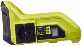 Інвертор напруги акумуляторний RYOBI RY36BI300A-0, MAX POWER 36В, 220В, 300Вт/500Вт пікова, (без АКБ та ЗУ)