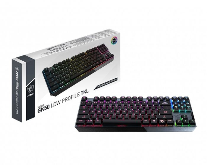 Геймерська клавіатура MSI VIGOR GK50 LOW PROFILE TKL UA S11-04UA210-GA7