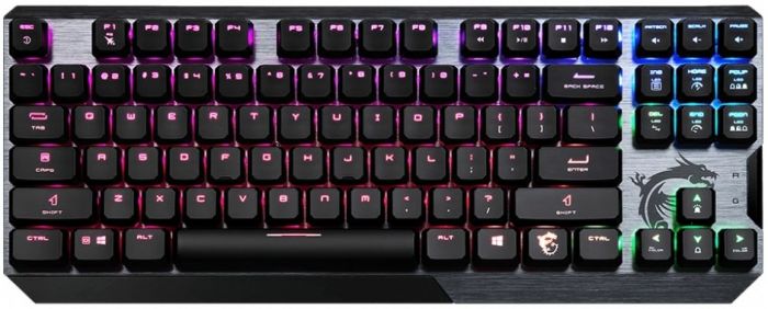 Геймерська клавіатура MSI VIGOR GK50 LOW PROFILE TKL UA S11-04UA210-GA7