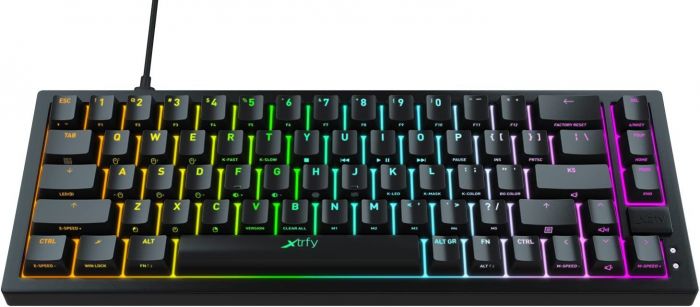 Клавіатура Xtrfy K5 68 keys Kailh Red Hot-swap RGB Black