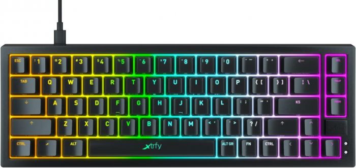 Клавіатура Xtrfy K5 68 keys Kailh Red Hot-swap RGB Black