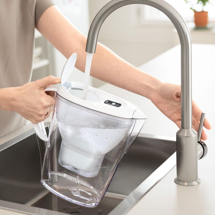 Фільтр-глечик Brita Marella Memo MX 2.4 л (1.4 л очищеної води), білий