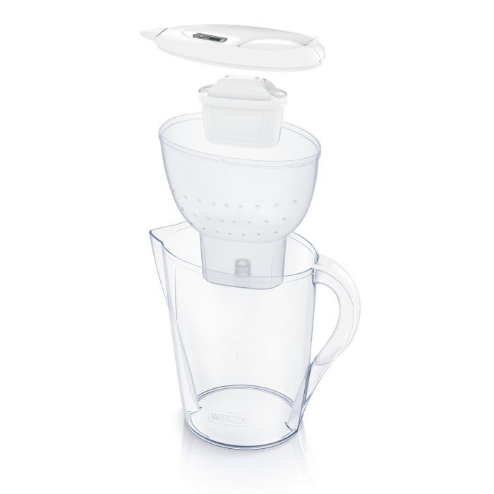 Фільтр-глечик Brita Marella Memo MX 2.4 л (1.4 л очищеної води), білий