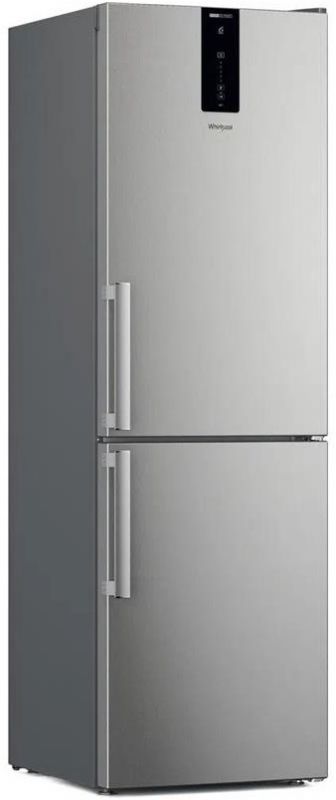 Холодильник Whirlpool з нижн. мороз., 191x60х68, холод.відд.-231л, мороз.відд.-104л, 2дв., А++, NF, інв., дисплей, зона нульова, нерж