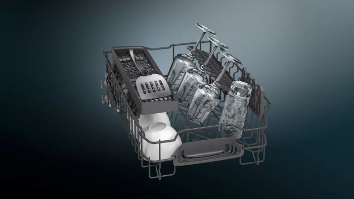 Посудомийна машина Siemens вбудовувана, 19компл., A+, 45см, дисплей, білий
