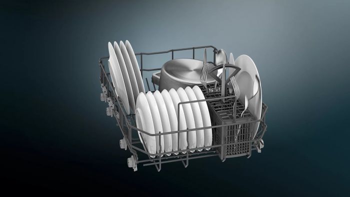 Посудомийна машина Siemens вбудовувана, 19компл., A+, 45см, дисплей, білий