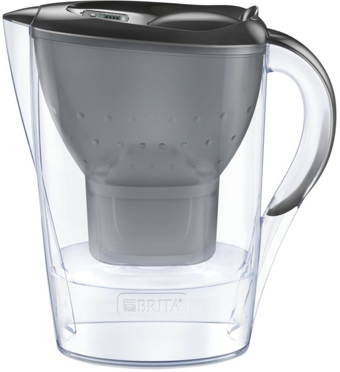 Фільтр-глечик Brita Marella + 3 картриджа 2.4 л (1.4 л очищеної води), графіт