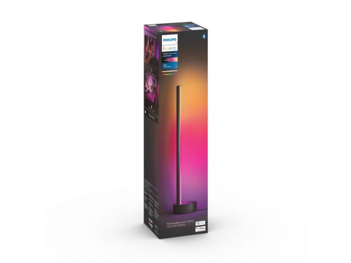 Настільний світильник розумний Philips Hue Signe, 2000K-6500K, RGB, Gradient, ZigBee, димування, 55см, чорний