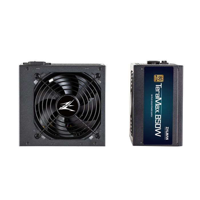 Блок живлення Zalman TERAMAX  (850W) >90%, 80+ Gold, 120mm, 1xMB 24pin(20+4)+10pin, 2xCPU 8pin(4+4), 3xMolex, 12xSATA, 6xPCIe 8pin(6+2), Fully Modular