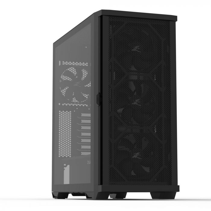 Корпус Zalman Z10 BLACK, MidT, 2xUSB3.0, 1 x USB Type-C, 3x140мм, 1x120мм, скло (бічна панель), без БЖ, чорний