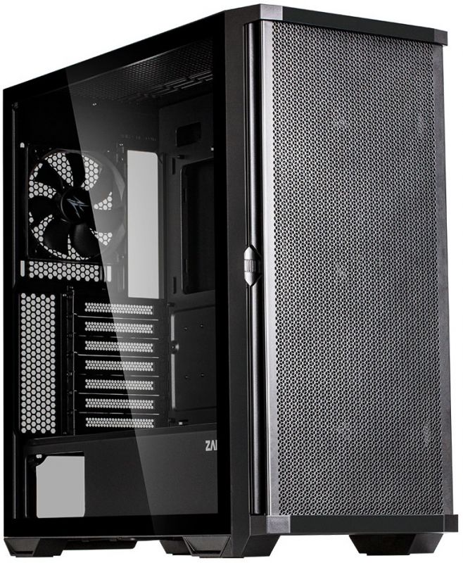 Корпус Zalman Z10 BLACK, MidT, 2xUSB3.0, 1 x USB Type-C, 3x140мм, 1x120мм, скло (бічна панель), без БЖ, чорний