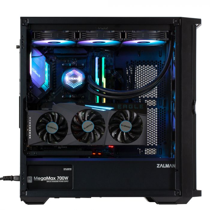 Корпус Zalman Z10 Duo BLACK, MidT, 2xUSB3.0, 1 x USB Type-C, 3x140мм ARGB,1x120мм ARGB, скло (бічна панель), без БЖ, чорний