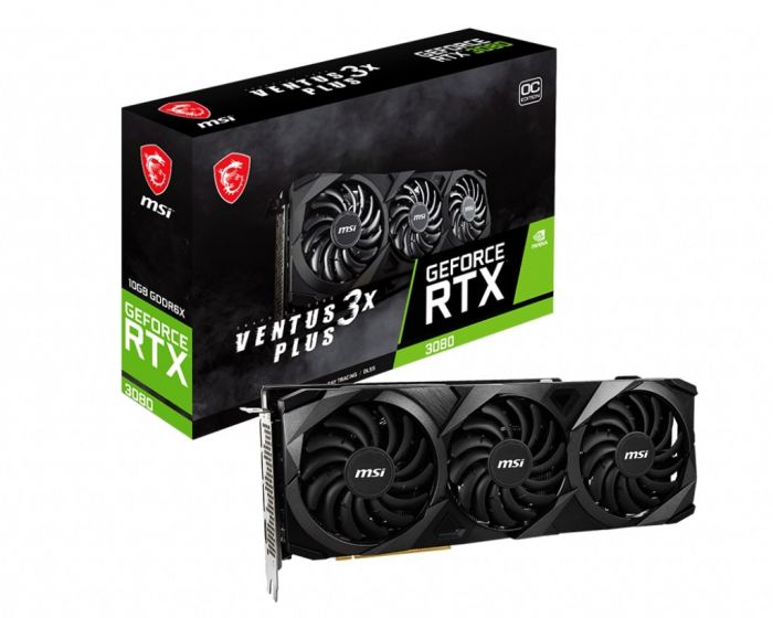 Відеокарта MSI GeForce RTX 3080 10GB GDDR6X VENTUS 3X PLUS OC LHR