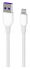 Кабель 2E USB-A - Lightning, Glow 1m, white