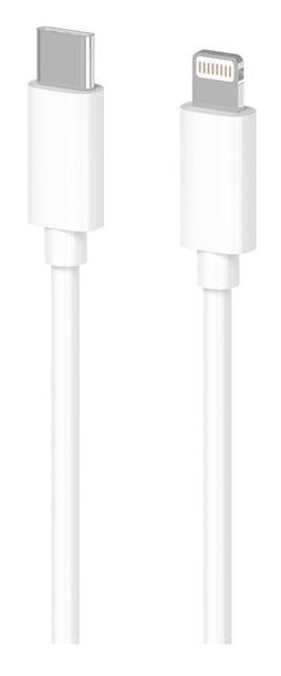 Кабель 2E USB-C - Lightning, Glow, 1m, white