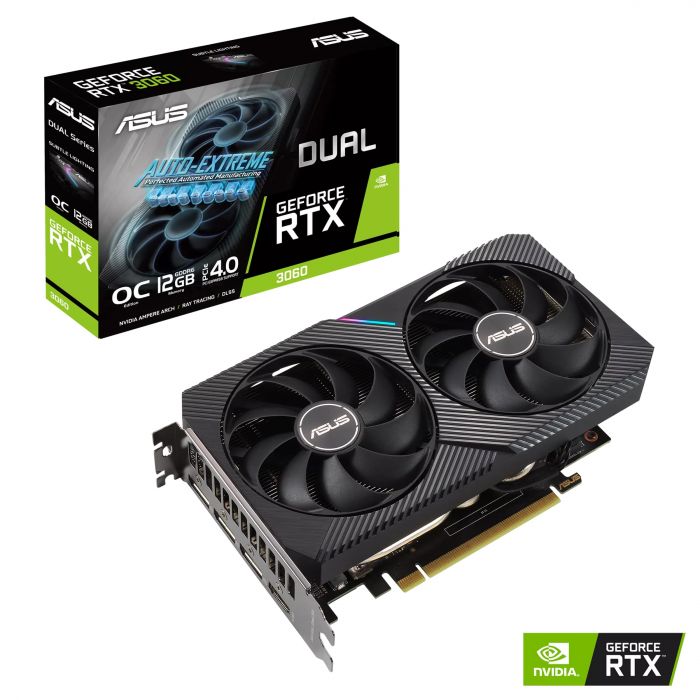 Відеокарта ASUS GeForce RTX 3060 12GB GDDR6 DUAL OC V2 DUAL-RTX3060-O12G-V2