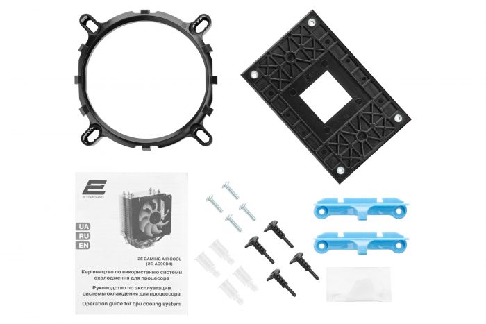 Процесорний кулер 2E GAMING AIR COOL (AC90D4) OEM,775,115X,1366,1200,1700, FM1,FM2,AM2,AM2+,AM3,AM3+,AM4, 90мм,TDP 130W
