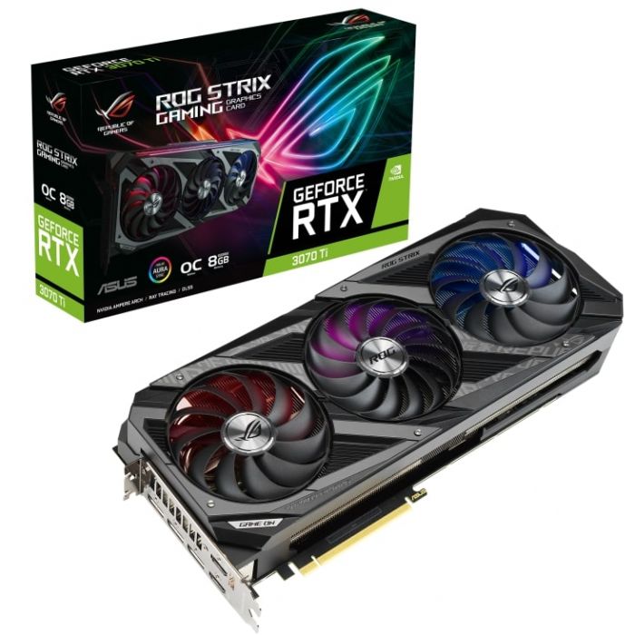 Відеокарта ASUS GeForce RTX 3070 Ti 8GB GDDR6 STRIX GAMING OC LHR ROG-STRIX-RTX3070TI-O8G-GAMING