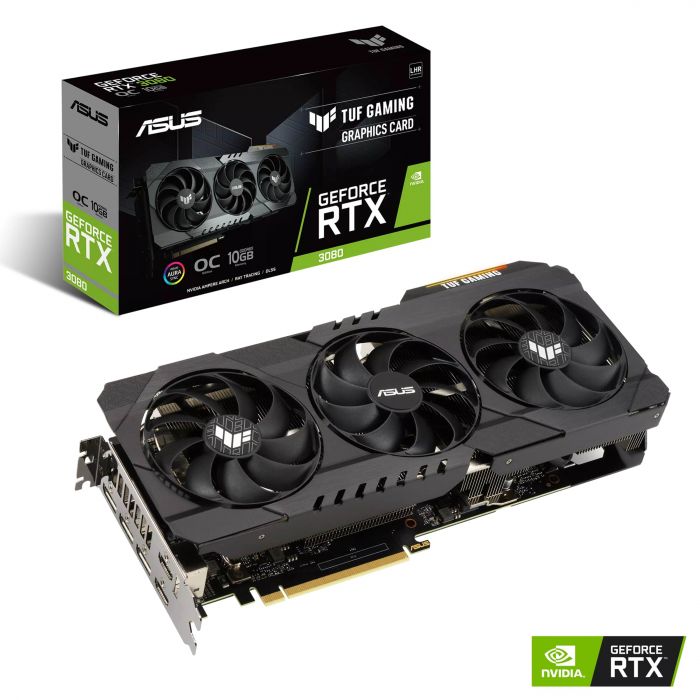 Відеокарта ASUS GeForce RTX 3080 10GB GDDR6X TUF GAMING OC V2 LHR TUF-RTX3080-O10G-V2-GAMING