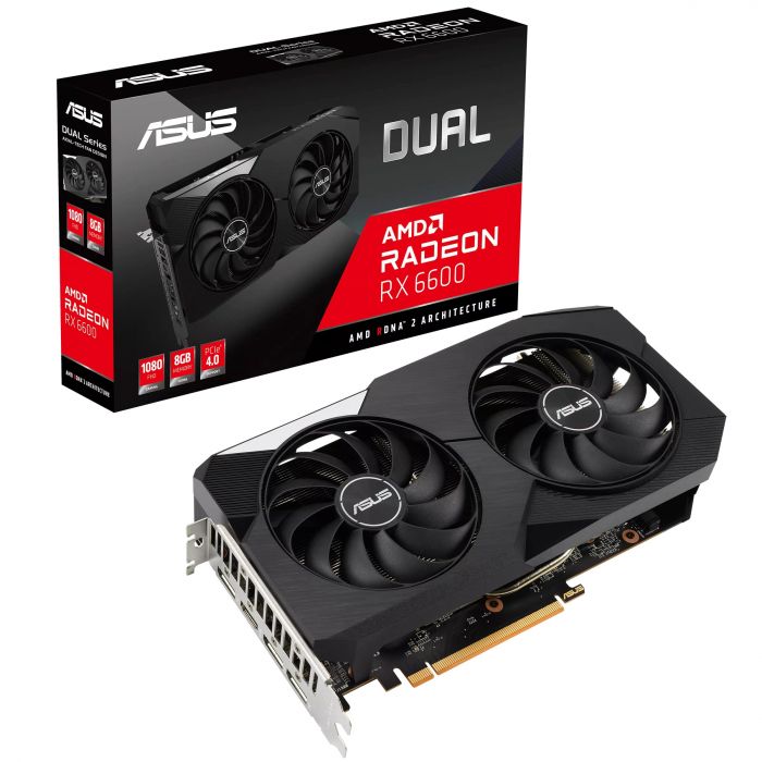 Відеокарта ASUS Radeon RX 6600 8GB GDDR6 DUAL DUAL-RX6600-8G