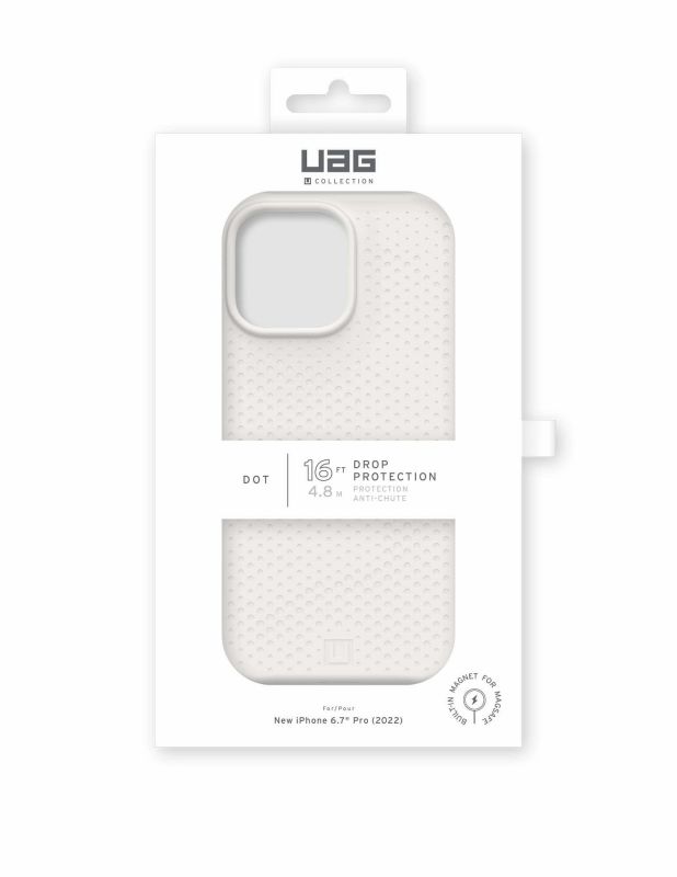 Чохол UAG [U] для Apple iPhone 14 Pro Max Dot Magsafe, Marshmallow