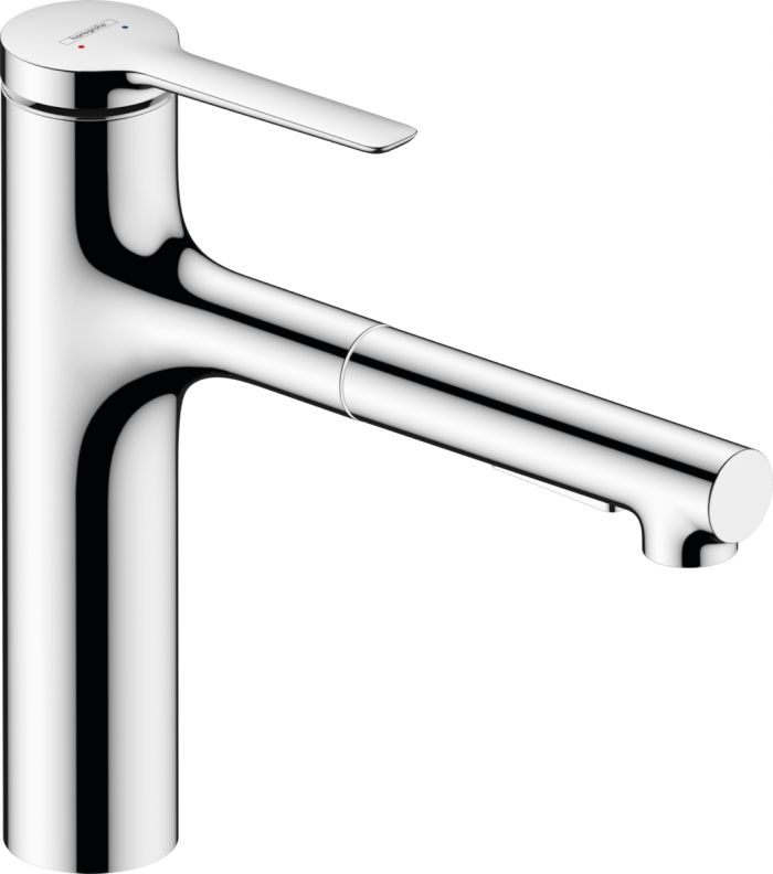 Змішувач для кухні Hansgrohe Zesis M33, довж.виливу - 231мм, витяжний, 1важіль, KM160, хром