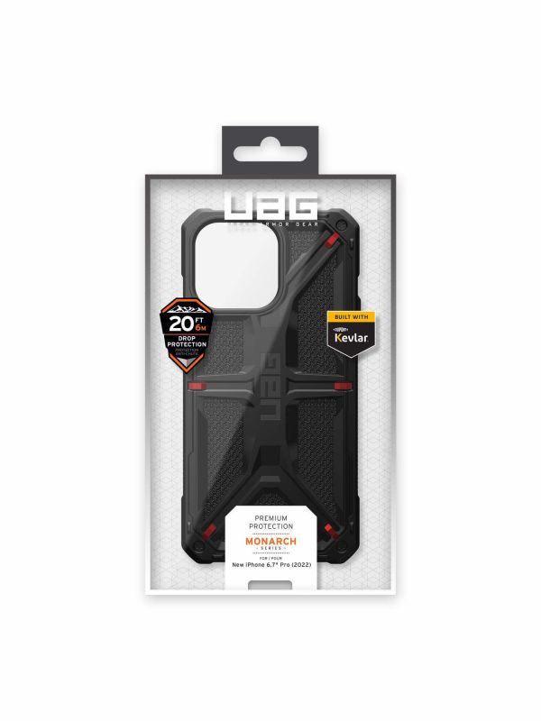 Чохол UAG для Apple iPhone 14 Pro Max Monarch, Kevlar Black