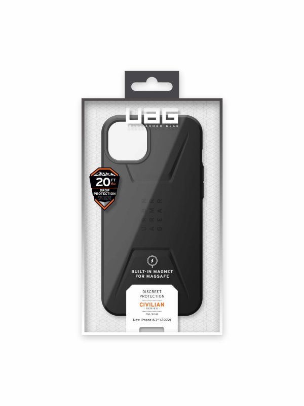 Чохол UAG для Apple iPhone 14 Plus Civilian Magsafe, Black