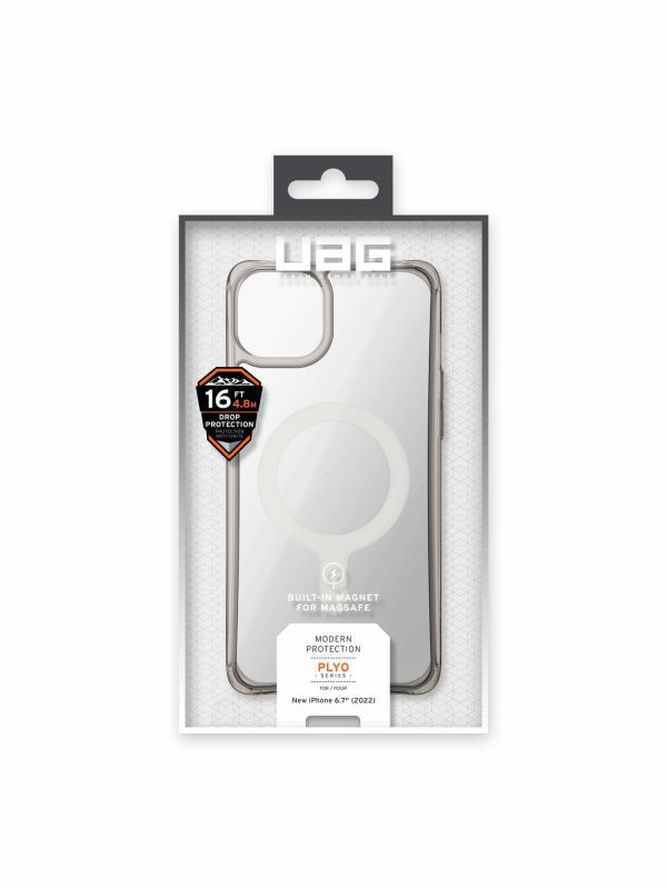 Чохол UAG для Apple iPhone 14 Plus Plyo Magsafe, Ash