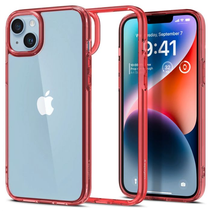 Чохол Spigen для Apple iPhone 14 Plus Ultra Hybrid, Red Crystal