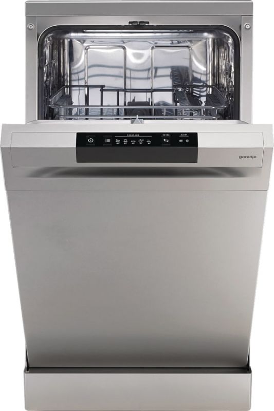 Посудомийна машина Gorenje GS520E15S, 9компл., A++, 45см, дисплей, 2 кошика, AquaStop, сірий