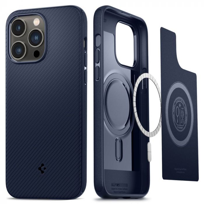 Чохол Spigen для Apple Iphone 14 Pro Mag Armor MagFit, Navy Blue