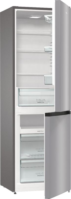 Холодильник з нижн. мороз. камерою Gorenje RK6192PS4, 185х60х60см, 2 двері, 208(112)л, А++, механіч.  упр. , Зона св-ті, Сріблястий