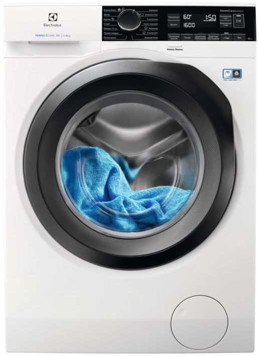 Пральна машина Electrolux фронтальна, 8кг, 1400, A+++, 58см, дисплей, пара, інвертор, білий