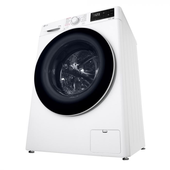 Пральна машина LG фронтальна, 10,5кг, 1400, A+++, 57см, дисплей, пара, інвертор, білий