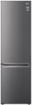 Холодильник LG з нижн. мороз., 203x60х68, холод.відд.-277л, мороз.відд.-107л, 2дв., А++, NF, інв., диспл внутр., зона св-ті, Metal Fresh, графіт