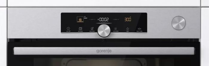 Духова шафа Gorenje BSA6747A04XWI електрична, 77л, A+, пара, дисплей, Wi-Fi, нерж