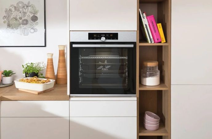 Шафа Gorenje BPS6747A06X духова електрична, 77л, дисплей, піроліз, A+, нерж