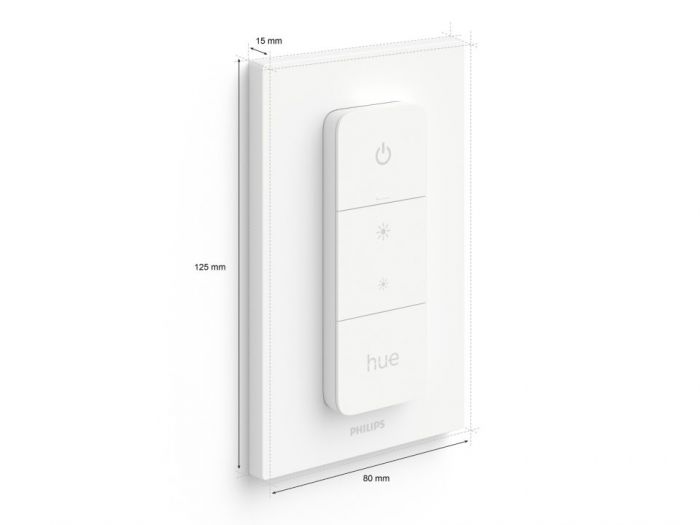 Пульт дистанційного керування Philips Hue Dimmer V2, ZigBee, настінний, портативний