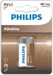 Батарейка Philips Entry Alkaline лужна 6LR61(6LF22, MN1604, MX1604) блістер, 1 шт