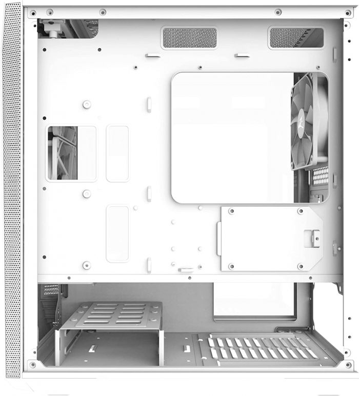 Корпус Zalman Z1 ICEBERG WHITE, без БЖ, 2xUSB3.0, 1xUSB2.0, 3x120mm Black fans, TG Side Panel, mATX, White