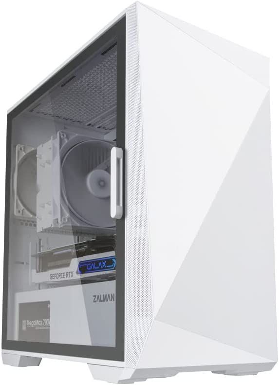 Корпус Zalman Z1 ICEBERG WHITE, без БЖ, 2xUSB3.0, 1xUSB2.0, 3x120mm Black fans, TG Side Panel, mATX, White