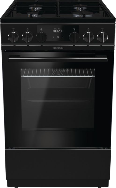 Плита Gorenje K535B комбінована, 62л, 50x60см, дисплей, чорний